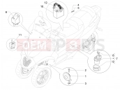 Remote control switches - Battery - Horn - Piaggio MP3 500 LT Sport - Business 2019