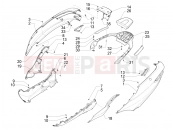 Side cover - Spoiler - Piaggio MP3 500 LT Sport - Business 2019