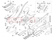 Central cover - Footrests - Piaggio MP3 500 MAXI Sport Business ABS 2018