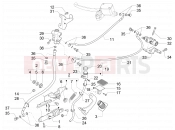 Control pedals - Levers - Piaggio MP3 500 MAXI Sport Business ABS 2018