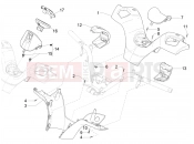 Handlebars coverages - Piaggio MP3 500 MAXI Sport Business ABS 2018