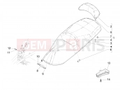 Saddle/seats - Piaggio MP3 500 MAXI Sport Business ABS 2019