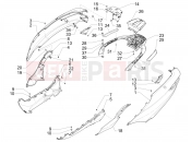 Side cover - Spoiler - Piaggio MP3 500 MAXI Sport Business ABS 2019