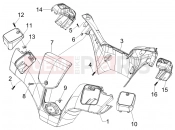 PIAGGIO MP3 500 RL Sport - Business kormány burkolat
