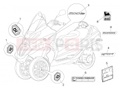 PIAGGIO MP3 500 RL Sport - Business Plates - Emblems
