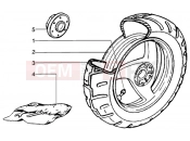PIAGGIO Rear wheel