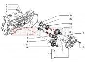 PIAGGIO Rear wheel shaft