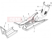PIAGGIO NRG Power DD Central cover - Footrests