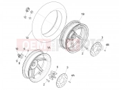 PIAGGIO NRG Power DD Rear wheel