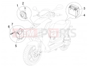kezelőszervek - akkumulátor - Piaggio NRG Power DD 2016
