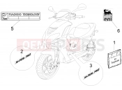 Plates - Emblems - Piaggio NRG Power DD Serie Speciale 2009
