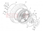 Rear wheel - Piaggio NRG Power DD Serie Speciale 2009