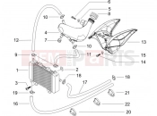 Cooling system - Piaggio NRG Power DD Serie Speciale 2011