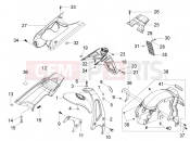 PIAGGIO NRG Power DD Serie Speciale Rear cover - Splash guard