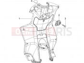Front glove-box - Knee-guard panel - Piaggio NRG Power DT 2006