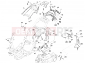 PIAGGIO NRG Power DT Rear cover - Splash guard