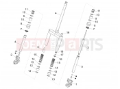PIAGGIO NRG Power DT Fork's components (Wuxi Top)