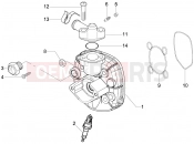 Cylinder head cover - Piaggio NRG Power Purejet 2007
