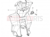 PIAGGIO NRG Power Purejet Front glove-box - Knee-guard panel