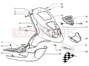 PIAGGIO Front shield- footboard-spoiler