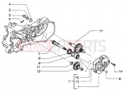 PIAGGIO Rear wheel shaft