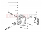 PIAGGIO Cylinder head - valves