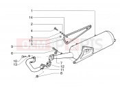 PIAGGIO Exhaust pipe