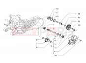 PIAGGIO Wheel shaft