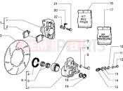 PIAGGIO Brake caliper - Brake disc