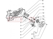 PIAGGIO Rear wheel shaft