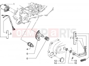 PIAGGIO Starting motor-starter lever