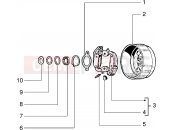 PIAGGIO Si Mix Component parst of driven pulley