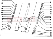 Front fork - Piaggio Skipper 125 4T