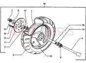 Front wheel - Piaggio Skipper 125 4T