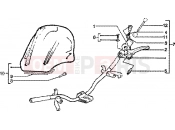 Handlebars component parts-fairing - Piaggio Skipper 125 4T