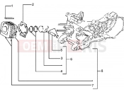 PIAGGIO Cylinder-piston-wrist pin, assy