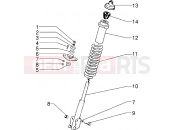 Front shock absorber - Piaggio Skr City