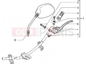 Handlebars component parts - Piaggio Skr City