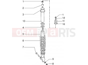 Rear shock absorber - Piaggio Skr City