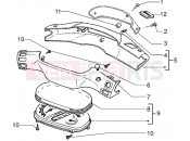 Speedometers kms.-Handlebar covers - Piaggio Skr City