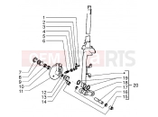 Steering column - Piaggio Skr City