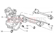 PIAGGIO Cooling piping
