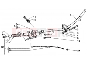 Handlebars component parts - Piaggio Super Hexagon GTX 180