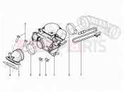 PIAGGIO Typhoon 125 4T 2V (USA) Carburettor, assembly - Union pipe