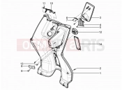 PIAGGIO Typhoon 125 4T 2V (USA) Front glove-box - Knee-guard panel