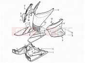 PIAGGIO Typhoon 125 4T 2V (USA) Central cover - Footrests