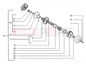 PIAGGIO DRIVEN PULLEY