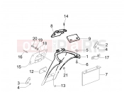 PIAGGIO Typhoon 50 2T (ZAPC290) Rear cover - Splash guard