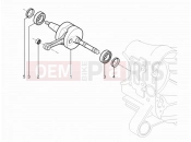PIAGGIO Typhoon 50 2T (LBMC501) Crankshaft