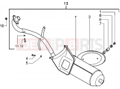 PIAGGIO Typhoon 50 2T MY 2004 catalytic silencer